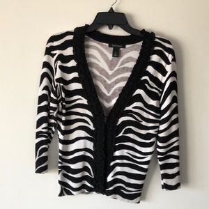 WHBM Classy Animal print cardigan